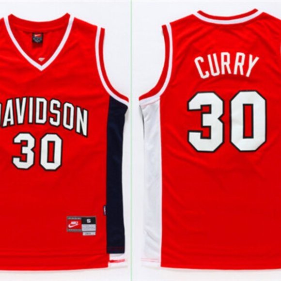 stephen curry red jersey